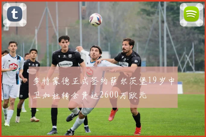 多特蒙德正式签约萨尔茨堡19岁中卫加杜转会费达2600万欧元